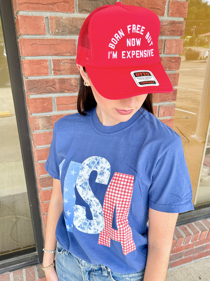 Born Free Now Expensive Foam Trucker Hat