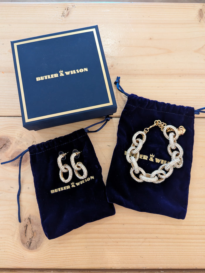 Butler & Wilson Chain Link Earrings