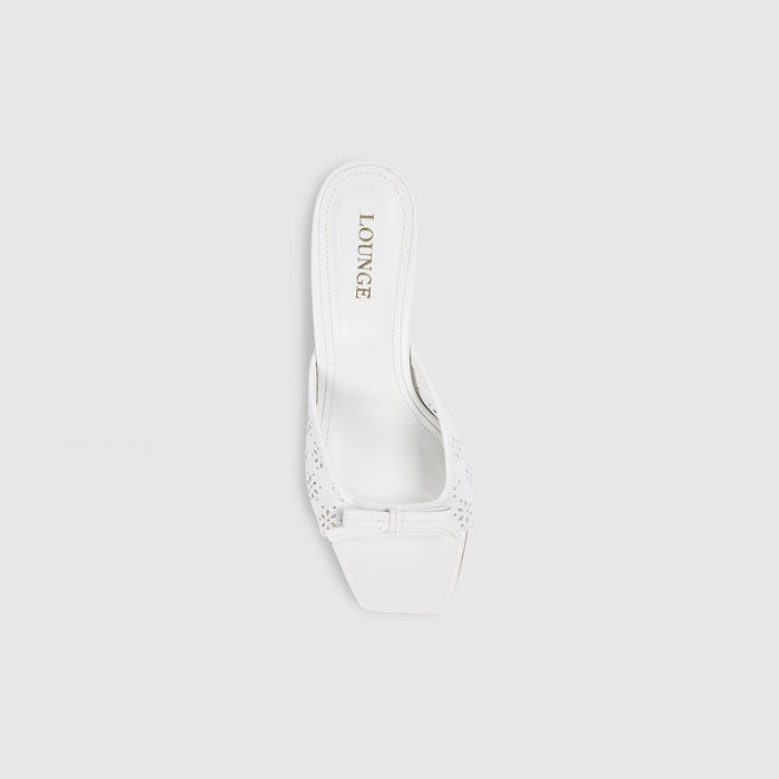 Capri Kitten Heels - White