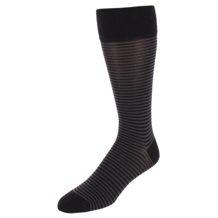Black and  Charcoal Stripes