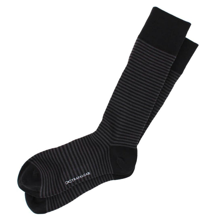 Black and  Charcoal Stripes