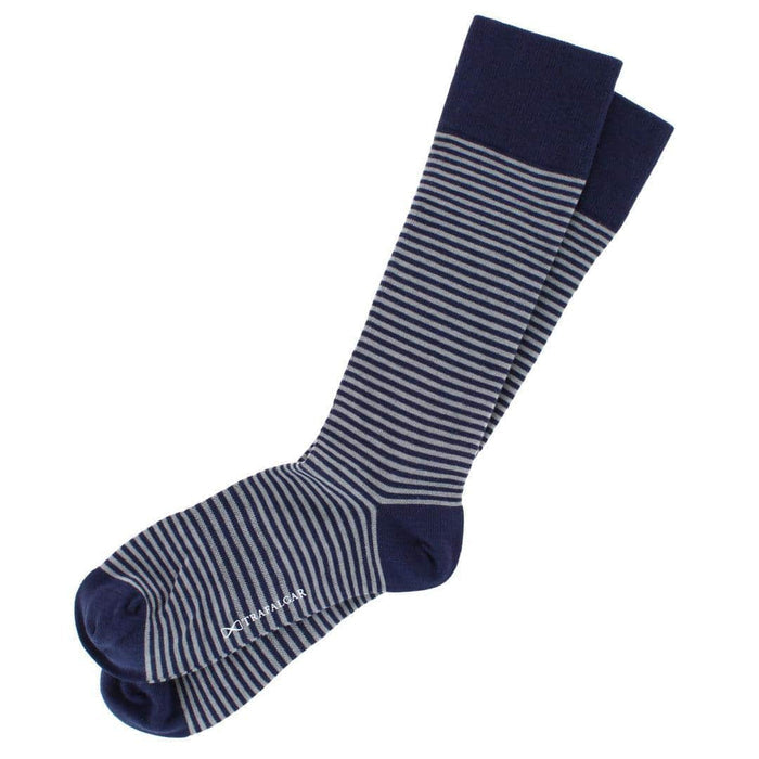 Navy Blue and Grey Stripes