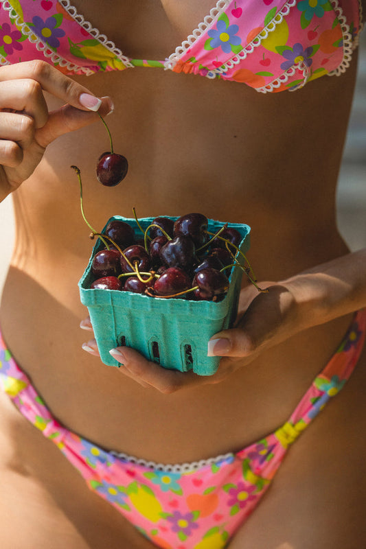Cherry Lemonade Everly Bow Bikini Bottom