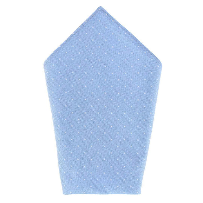 Churchill Chambray 12-Inch Polka Dot Linen Blend Pocket Square
