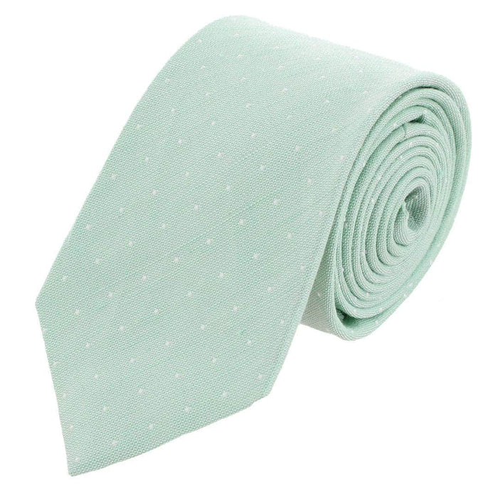 Light Green with Polka Dots