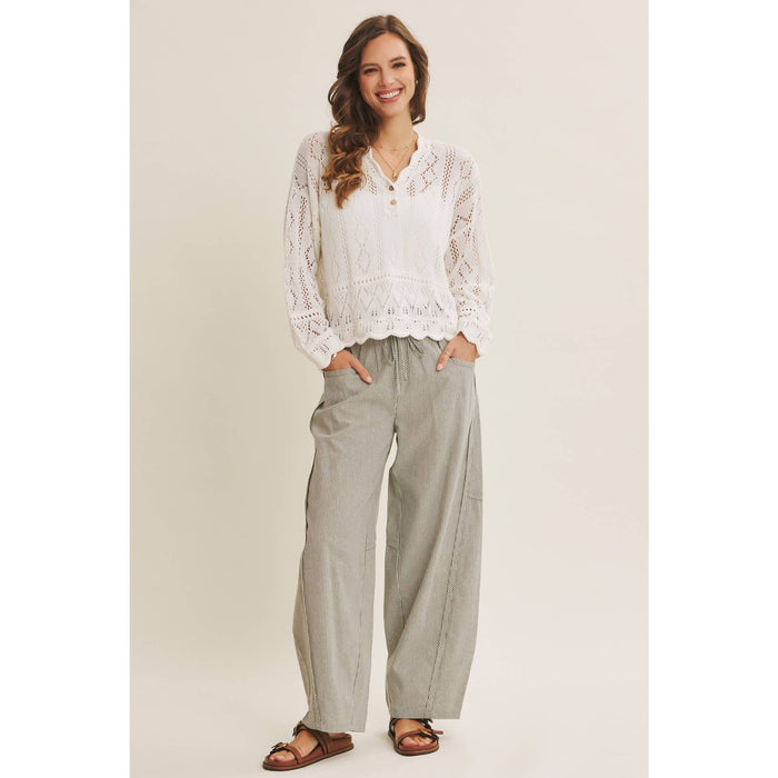 Coastal Wishes White Crochet Top