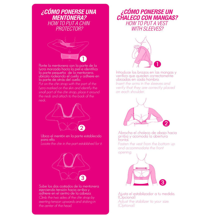 Compression Vest Surgical Bra with Sleeves & Implant Stabilizer