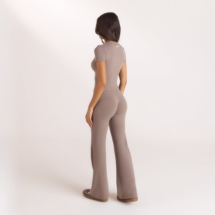 ContourSoft™ Flared Leggings - Mushroom