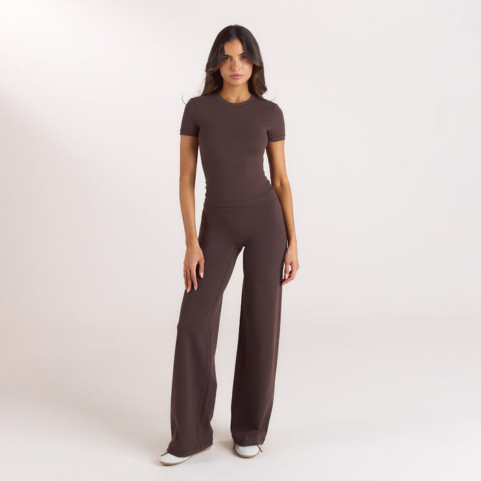 ContourSoft™ Straight-Leg Leggings - Dark Chocolate