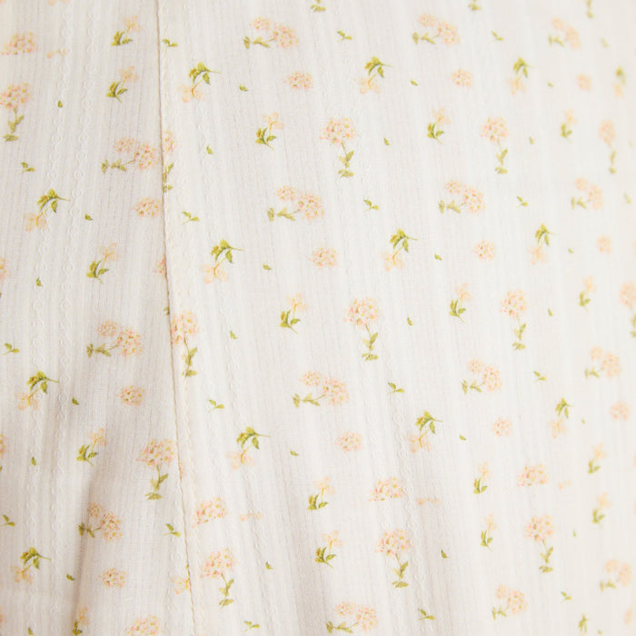 Corset Back Maxi Dress - Peach Floral