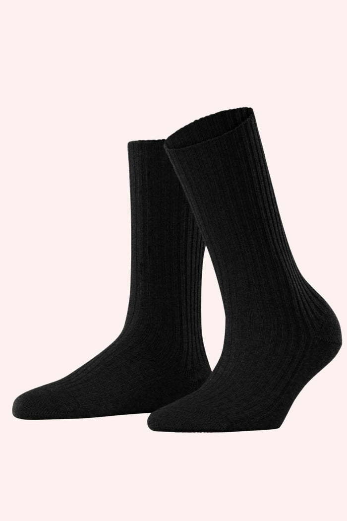 Cosy Wool Ribbed Boot Socks