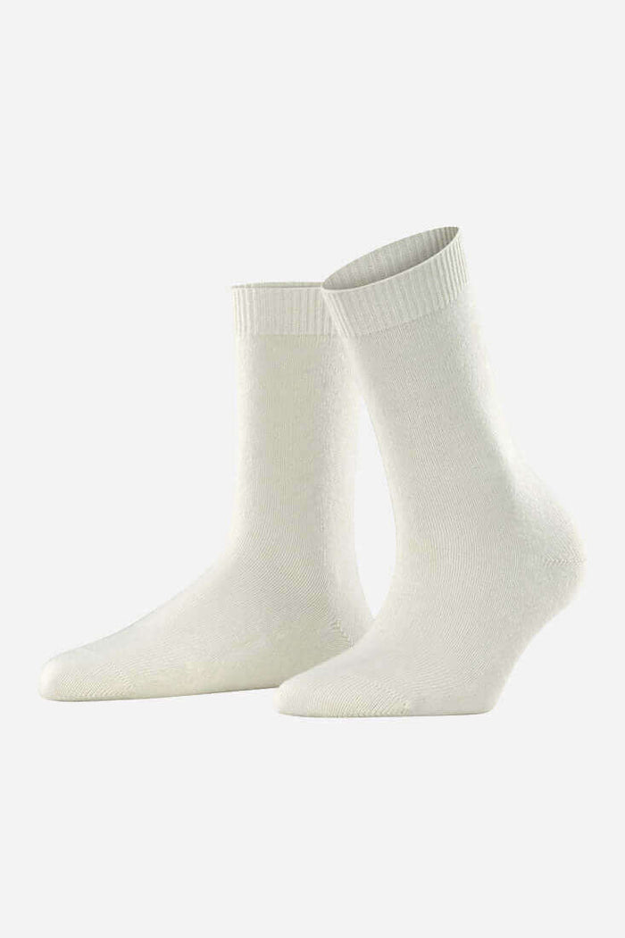 Falke Cosy Wool Women's Socks Color: Off-White, Black, Grey Mix, Dark Navy Size: 35-38, 39-42 at Petticoat Lane  Greenwich, CT