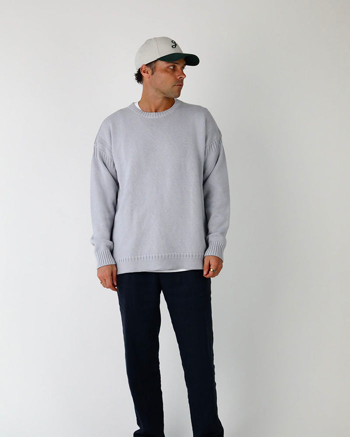 Cotton Guernsey | Blue Grey