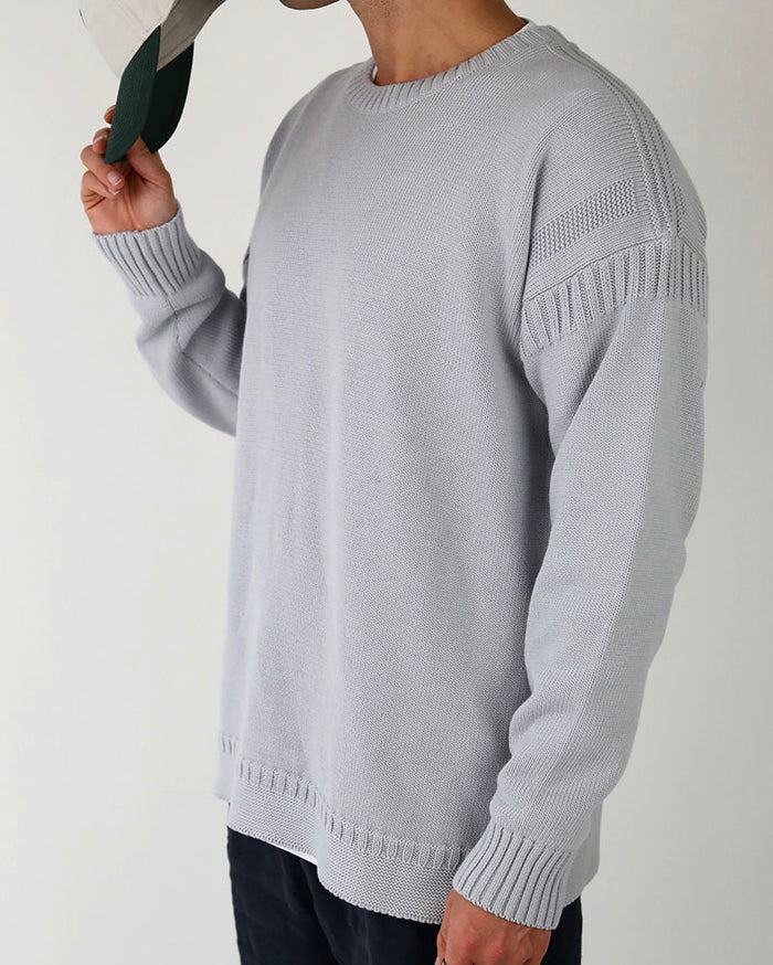 Cotton Guernsey | Blue Grey