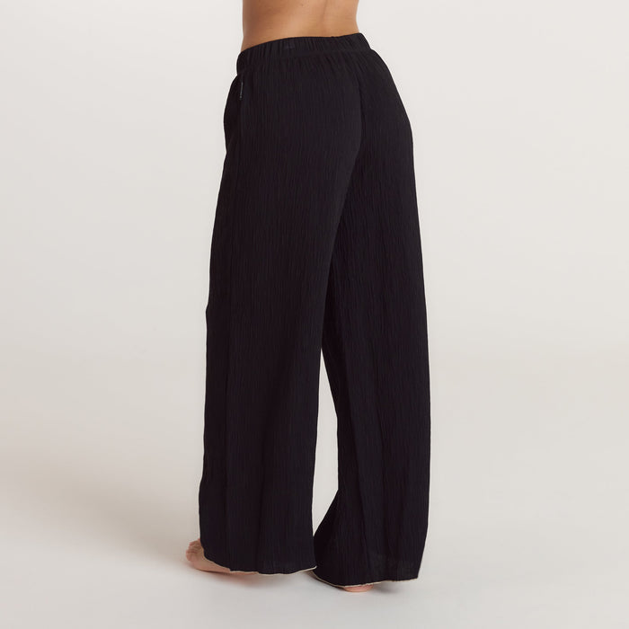 Crinkle Pyjama Bottoms - Black
