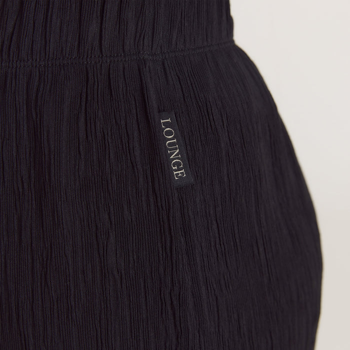 Crinkle Pyjama Bottoms - Black
