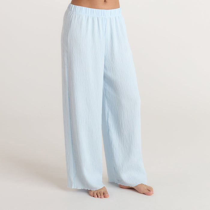 Crinkle Pyjama Bottoms - Blue
