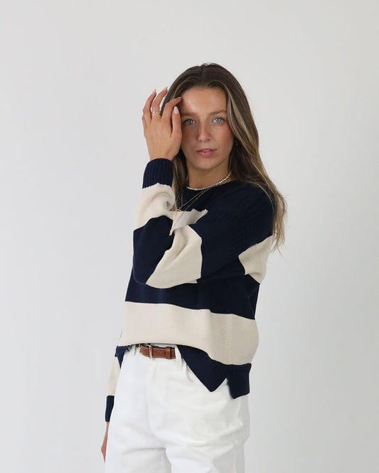 Cropped Guernsey | Rugby Stripe