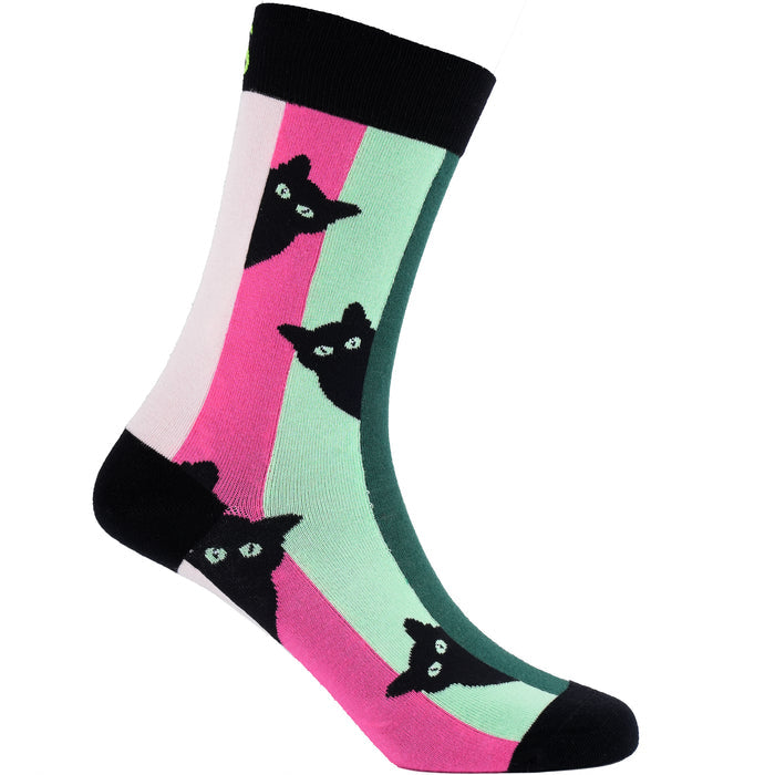 Curious Cat Bamboo Socks