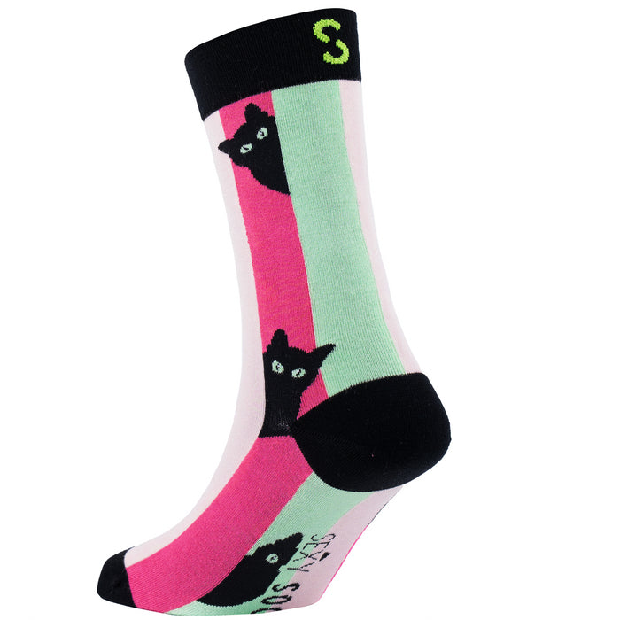 Curious Cat Bamboo Socks