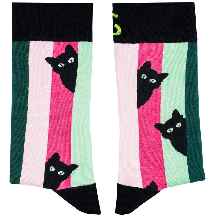 Curious Cat Bamboo Socks