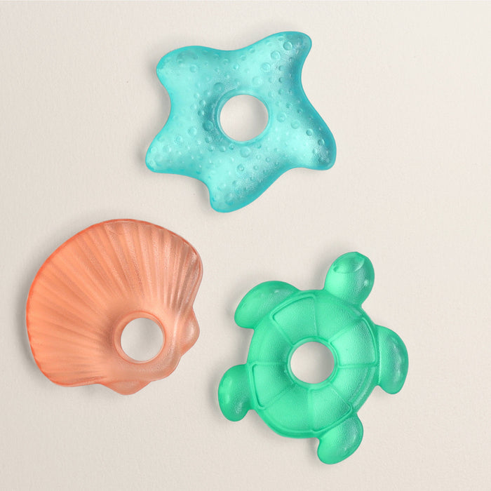 Cutie Coolers™ Water Filled Teethers (3-pack): Seaside