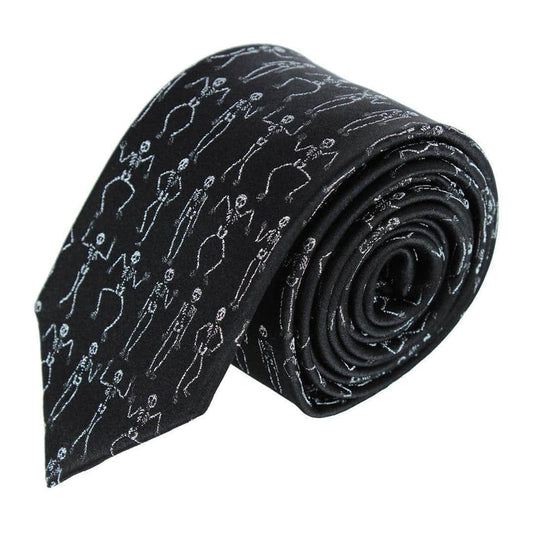 Davy Bones the Dancing Skeleton Silk Novelty Necktie
