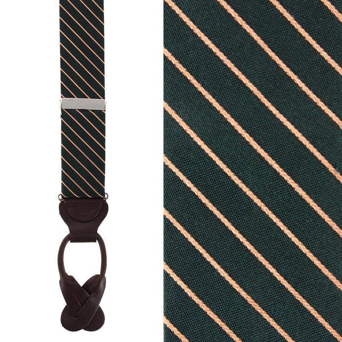Green with Gold Stripe