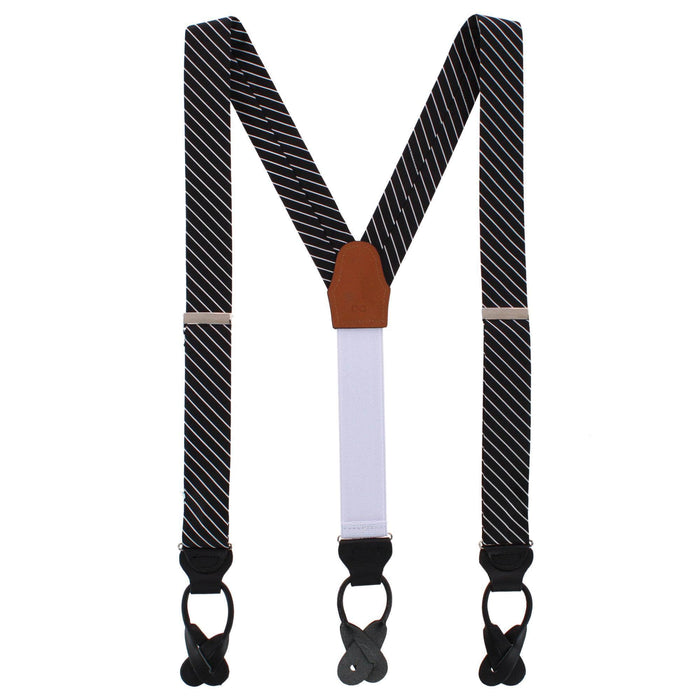 Black with White Stripe