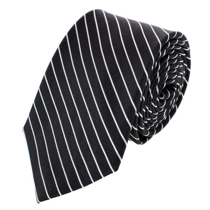 Black with White Stripe