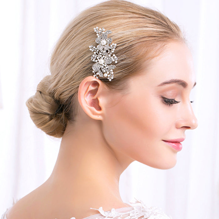 flower wedding hair comb