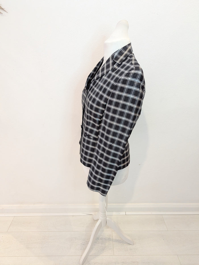Dinomoda Check blazer NWT 10/12