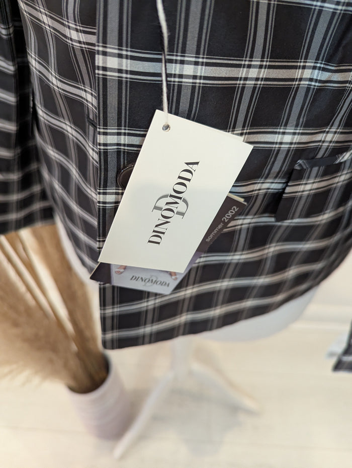 Dinomoda Check blazer NWT 10/12