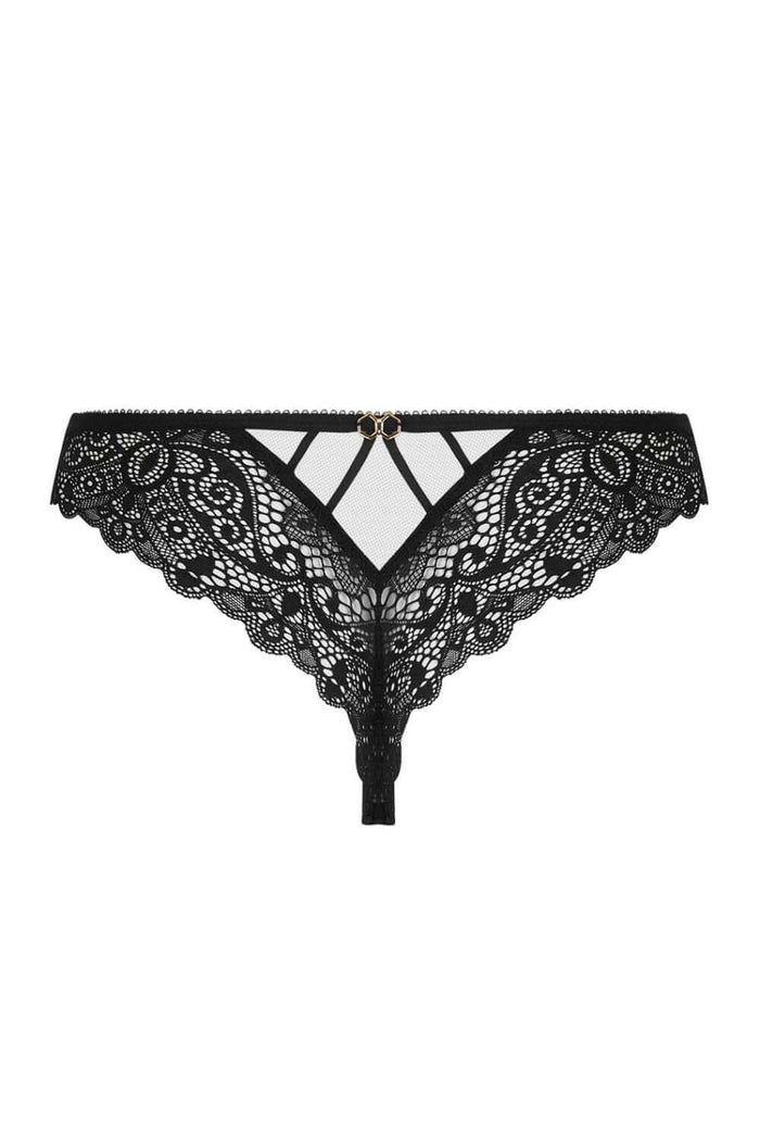 Lise Charmel Diva Glamour Tanga Thong in Black