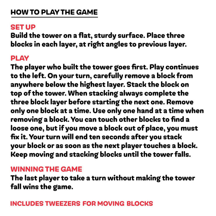DOOR BUSTER: Mini Tumble Tower Game
