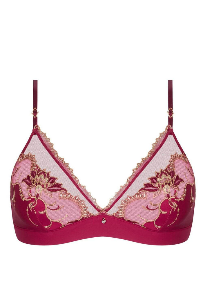 Lise Charmel Eblouissante Icone Triangle Bralette in Rubis