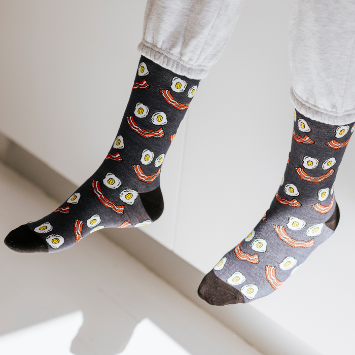 Eggs and Bacon Bamboo Socks