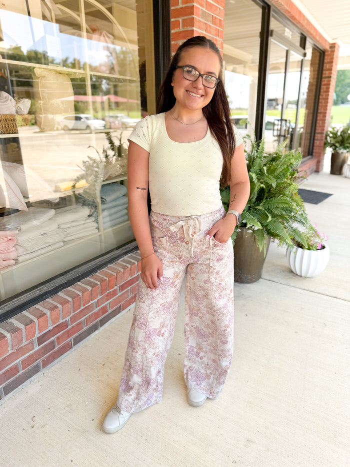 Eleanor Floral Wide Leg Pants