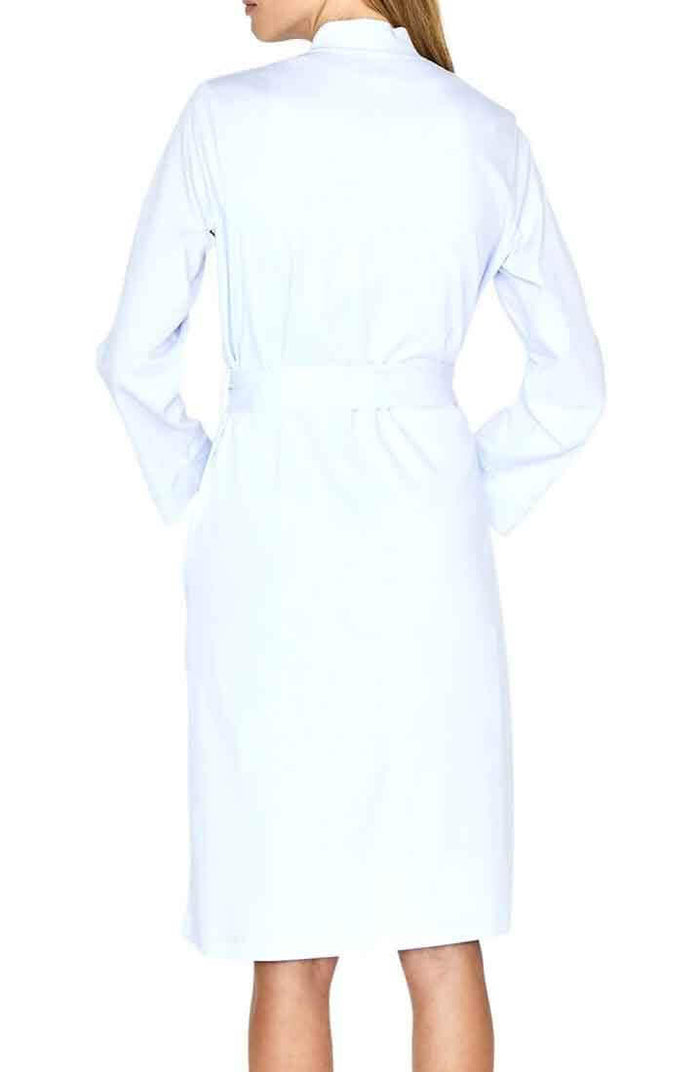 Elle Long Sleeve Robe in Navy/White