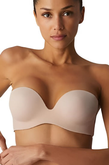 Simone Perele Essential Strapless Bra Color: Peau Rose Size: 30D at Petticoat Lane  Greenwich, CT