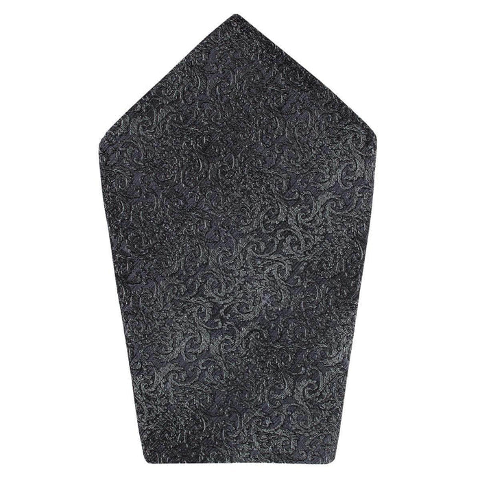 Esteban Scrolling Vines Tone on Tone Silk 12x12 Pocket Square