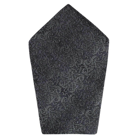Esteban Scrolling Vines Tone on Tone Silk 12x12 Pocket Square