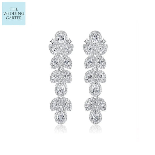 art deco bridal earrings