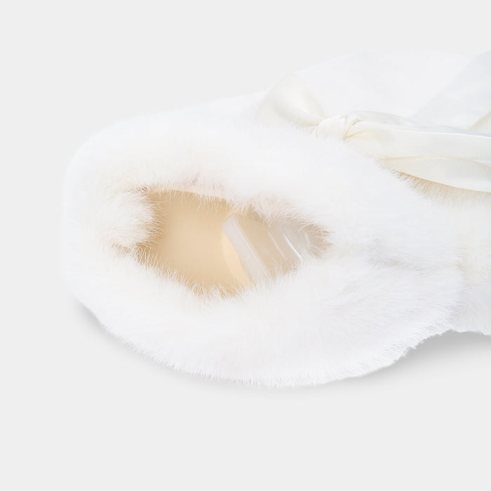 Faux Fur Hot Water Bottle - Ivory