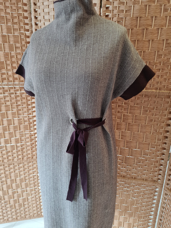 Fenella Brown Jumper Dress 12/14