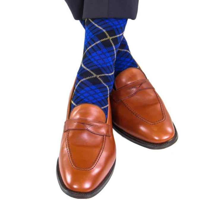 Clematis Blue/Navy/Yolk Tartan Plaid
