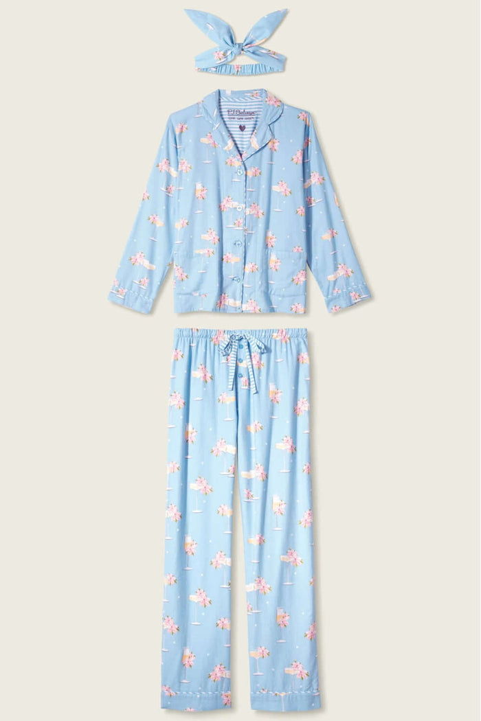 PJ Salvage Fizz the Season Flannel Long PJ Set