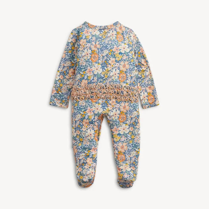 Flora Modal Ruffle Footie