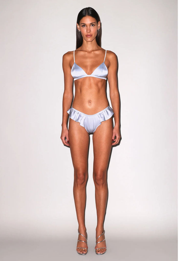 Fleur du Mal Flutter Panty in Ice Queen