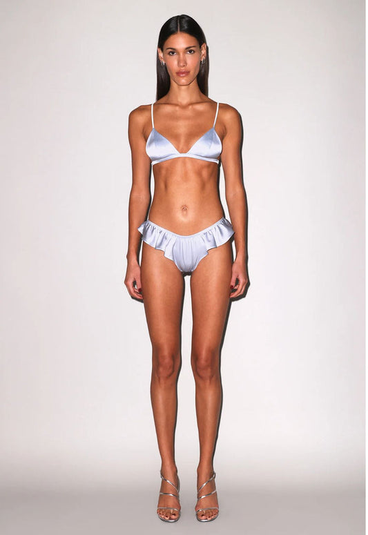 Fleur du Mal Flutter Panty in Ice Queen